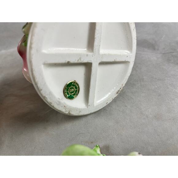 Commodore Rose Figural Candle Holders Climbers 4 pc Ceramic Vintage Japan 1950s - Picture 4 of 5